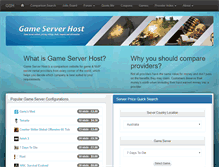 Tablet Screenshot of gameserverhost.net